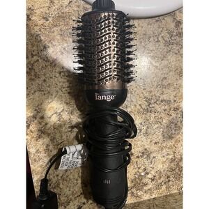 L'ange 2 in 1 Volumizing Brush Hair Dryer AB313 3" Black Lange Rose Gold 75mm